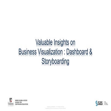 Business Visualization: Dashboard & Storyboarding
