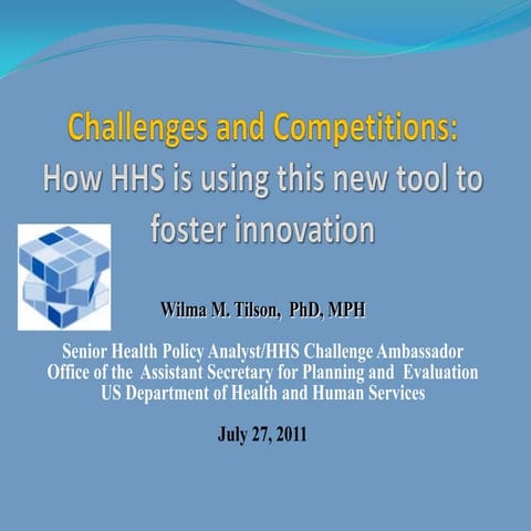 Challenges and Competitions: How HHS is using this new tool to foster innovation