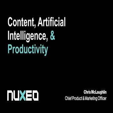 Combine AI & Modern Content Services to Increase Productivity by 15%
