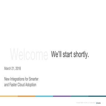 New Relic Infrastructure - New Integrations For Smarter and Faster Cloud Adop...