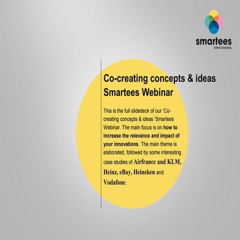 Co-creating concepts & ideas Smartees Webinar