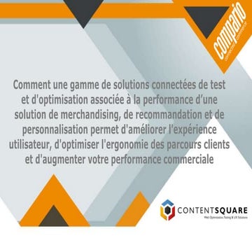 L'optimisation du parcours client avec Compario et Content Square