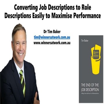Converting job descriptions to role descriptions