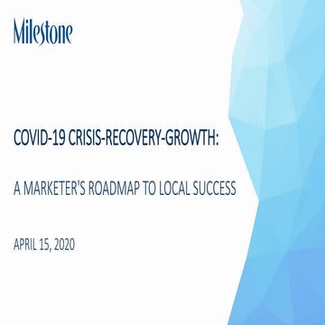 Webinar - Covid-19 Crisis-Recovery-Growth: Local Search