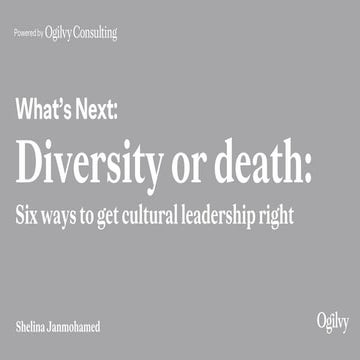 What's Next: Diversity or Death