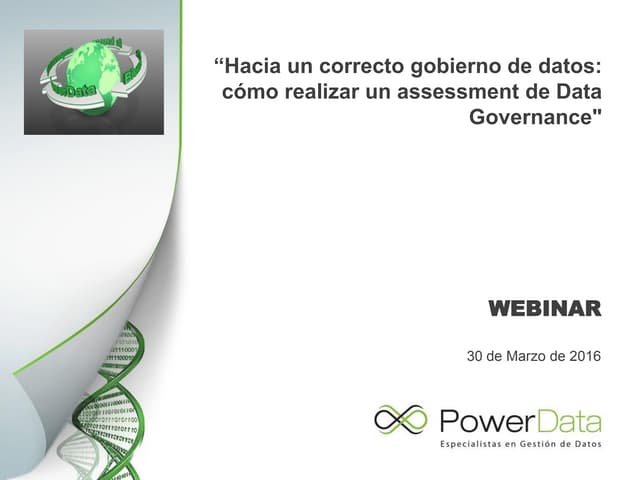 “Hacia un correcto gobierno de dato...