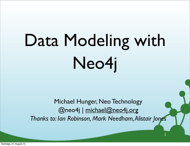 Data Modeling with Neo4j