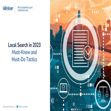Local Search in 2023 - Must-Know and Must-Do Tactics