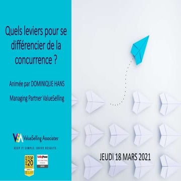 Webinar ValueSelling _Comment se différencier de la concurrence