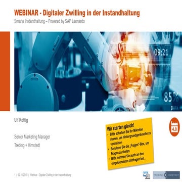 Webinar - Mit dem Digitalen Zwilling in der Instandhaltung neue Wege gehen