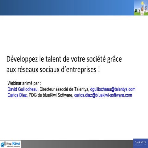 DRH : développez le talent de votre société grâce aux réseaux sociaux d'entre...
