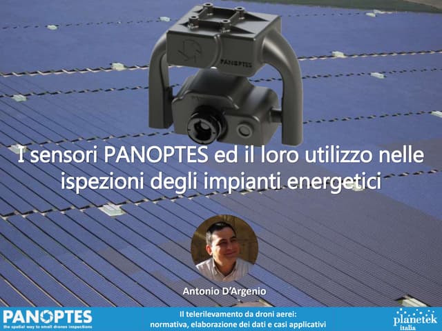 [Webinar] Il telerilevamento da droni aerei: I sensori PANOPTES nelle ispezioni degli impianti energetici