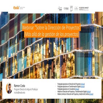 Sobre la Dirección de Proyectos