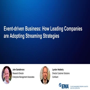 Event-driven Business: How Leading Companies are Adopting Streaming Strategies