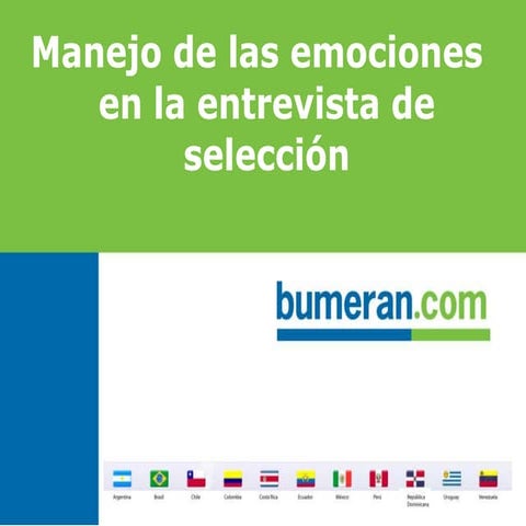 Webinar: emociones en la entrevista laboral