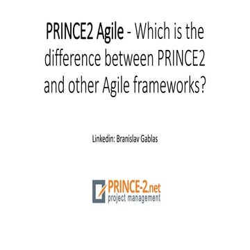 PRINCE2 Agile - Which is the difference between PRINCE2 and other Agile ...