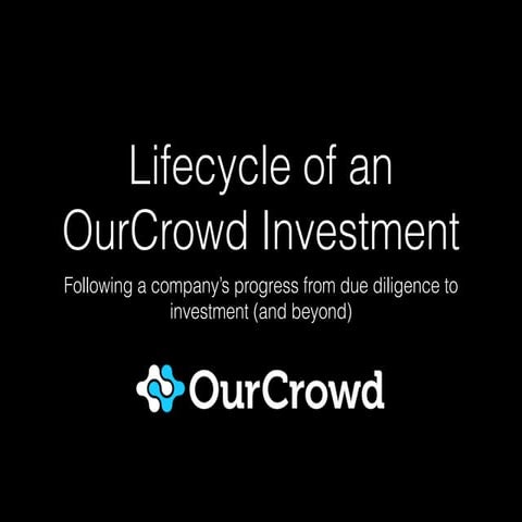 The Lifecycle of an OurCrowd Investment: Following a Company's Progress from ...