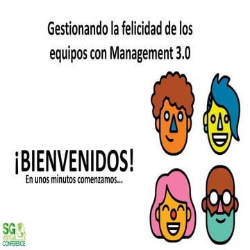 Gestionando la felicidad de los equipos con Management 3.0
