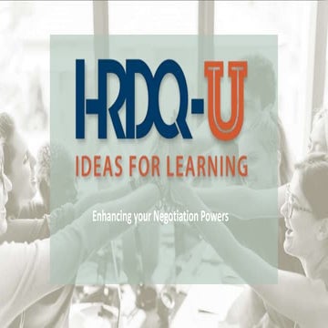 Enhancing your Negotiation Powers