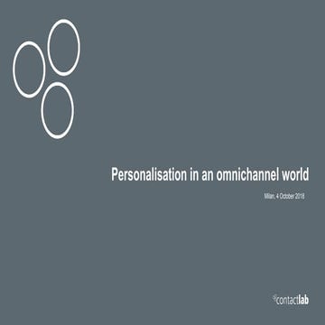 Strategia di personalizzazione omnichannel