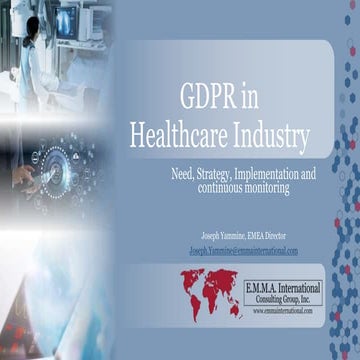 GDPR in the Healthcare Industry