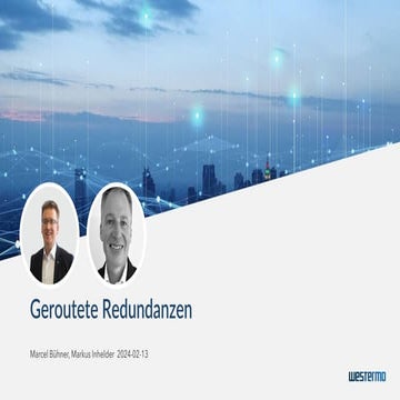 Westermo Webinar - Geroutete Redundanzen