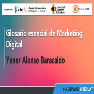 Glosario esencial en Marketing Digital. 
