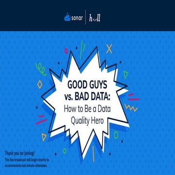 Webinar | Good Guys vs. Bad Data: How to Be a Data Quality Hero