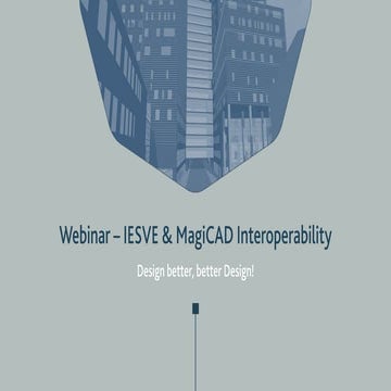 IES & MagiCAD: Learn about the new IESVE & MagiCAD interoperability