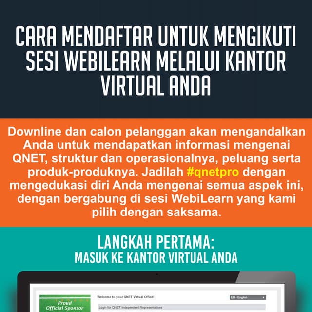 CARA MENDAFTAR UNTUK MENGIKUTI SESI WEBILEARN MELALUI KANTOR VIRTUAL ANDA