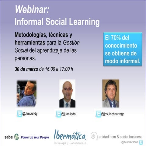 Webinar Informal Social Learning 30 marzo 2011
