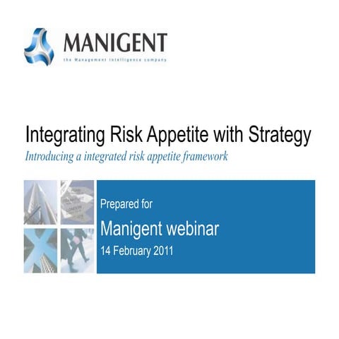 Integrating Risk Appetite With Strategy   Feb 14 2011