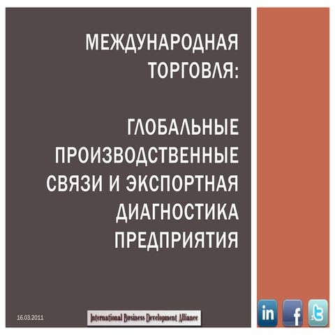 Международная торговля