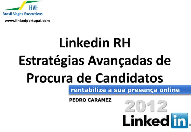 Webinario Linkedin recursos humanos   procura de candidatos - 25 outubro