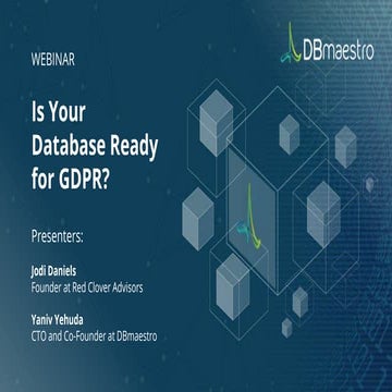 [Webinar] Is Your Database Ready for GDPR?