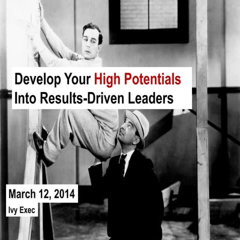 Webinar: Develop Your High Potentials into Results-Driven Leaders