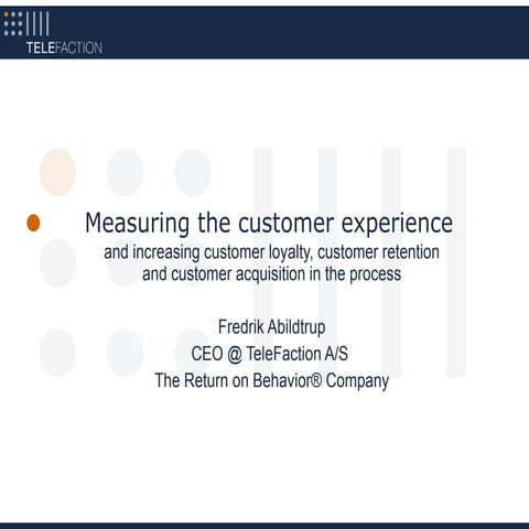 How to measure your customer experience