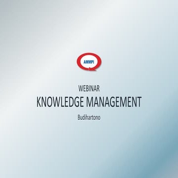 Webinar Knowledge Management In Organisation Pdf