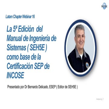 La 5ª Edición  del   Manual de Ingeniería de  Sistemas ( SEH5E )  como base d...