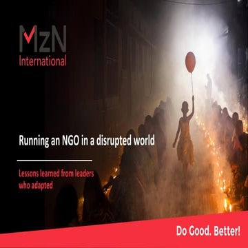 Running an NGO in a disrupted world