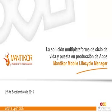 Mantikor MLM. Pon en producción cualquier App 