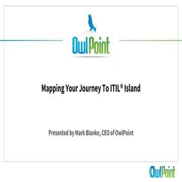 Mapping Your Journey to ITIL Island