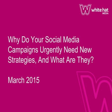 Webinar: Why Do Your Social Media Campaigns Urgently Need New Strategies, An...