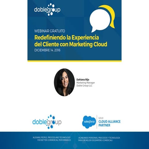 Webinar: Redefiniendo la Experiencia del Cliente con Marketing Cloud