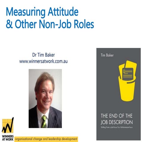 Measuring Attitude and Other Non-job Roles