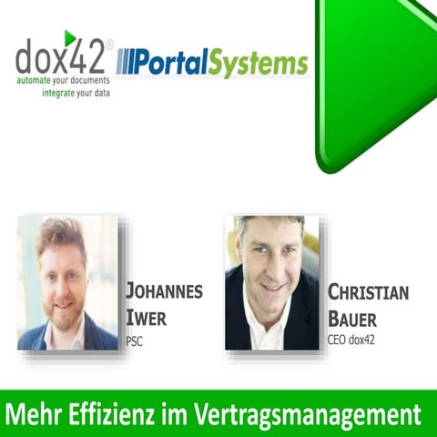 Mehr Effizienz im Vertragsmanagement