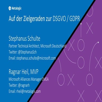 Webinar Metalogix "Auf der Zielgeraden zur DSGVO!"
