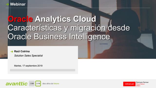 Oracle Analytics Cloud - Características y migración desde Oracle Business In...
