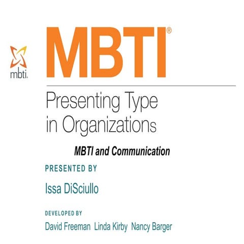 Converge 2015 Webinar: The Myers-Briggs Academy