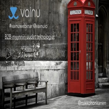 B2B-myynnin uudet teknologiat